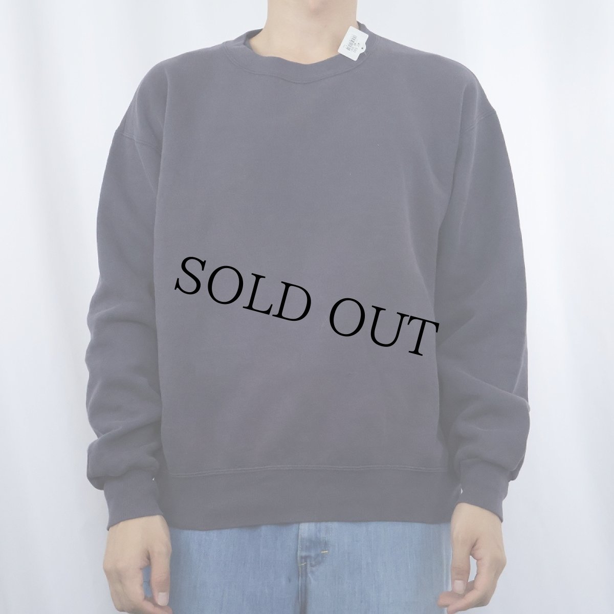 画像2: 無地 フェードスウェット NAVY (2)