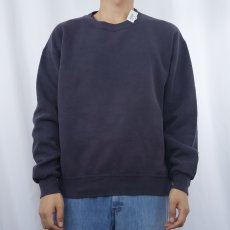 画像2: 無地 フェードスウェット NAVY (2)