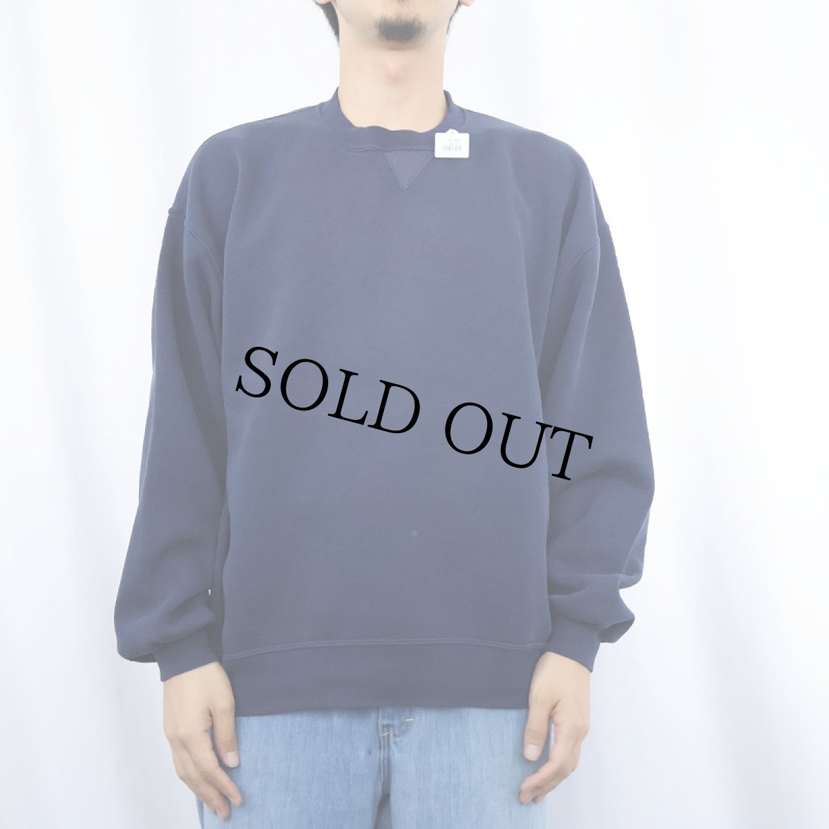 画像2: RUSSELL ATHLETIC USA製 無地スウェット NAVY (2)