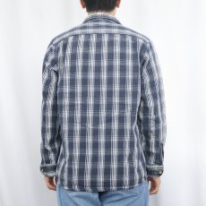 画像3: 90's FIVE BROTHER USA製 チェック柄 ヘビーネルシャツ M (3)