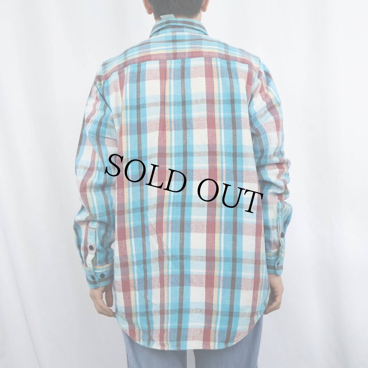 画像3: 90's FIVE BROTHER USA製 チェック柄 ヘビーネルシャツ M (3)