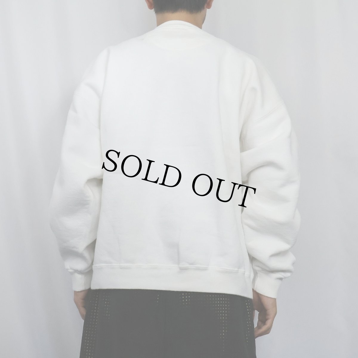 画像3: 90's ブート CHANEL USA製 ロゴ刺繍 前Vスウェット L (3)