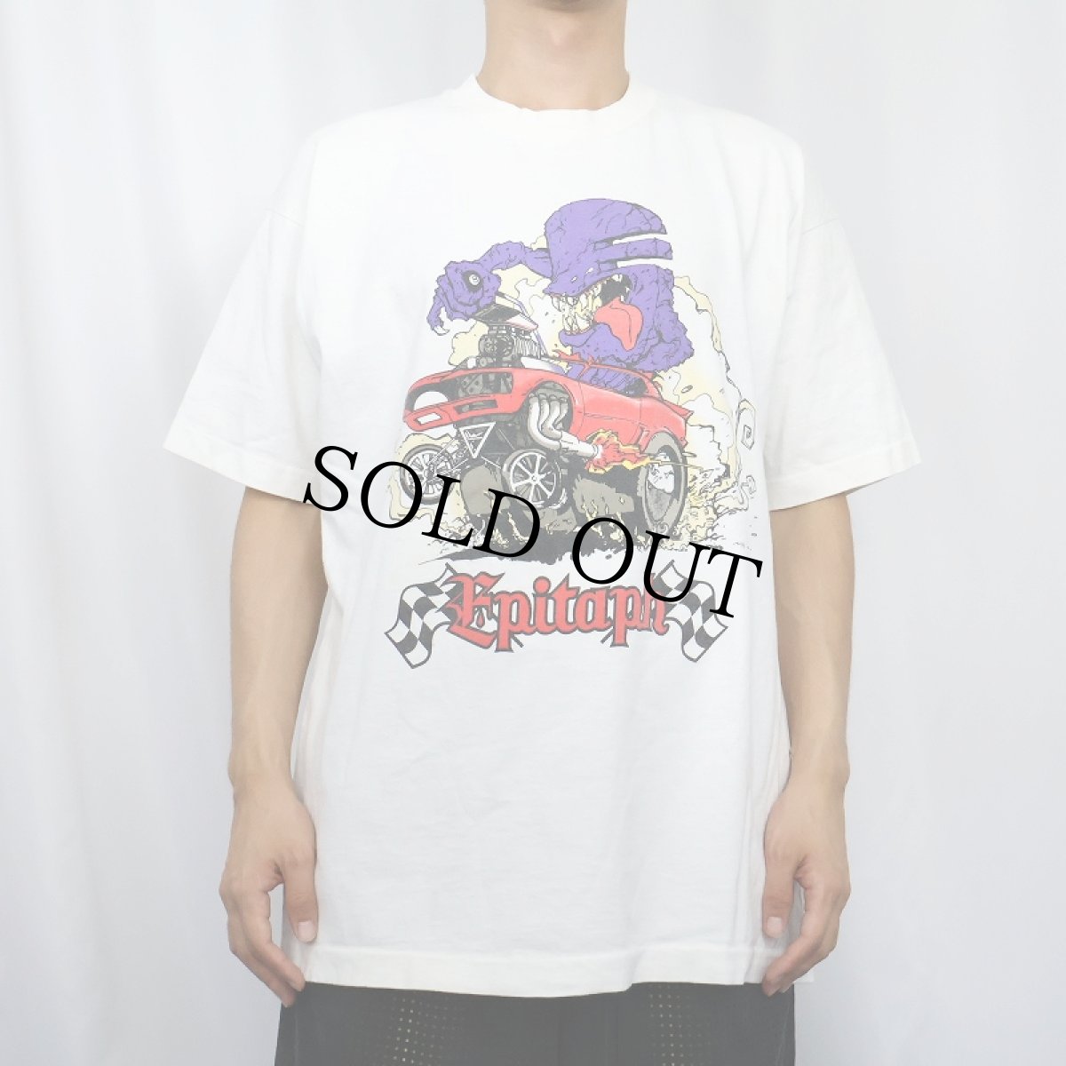 画像3: 90's Epitaph Records USA製 レコードレーベル プリントTシャツ XL (3)