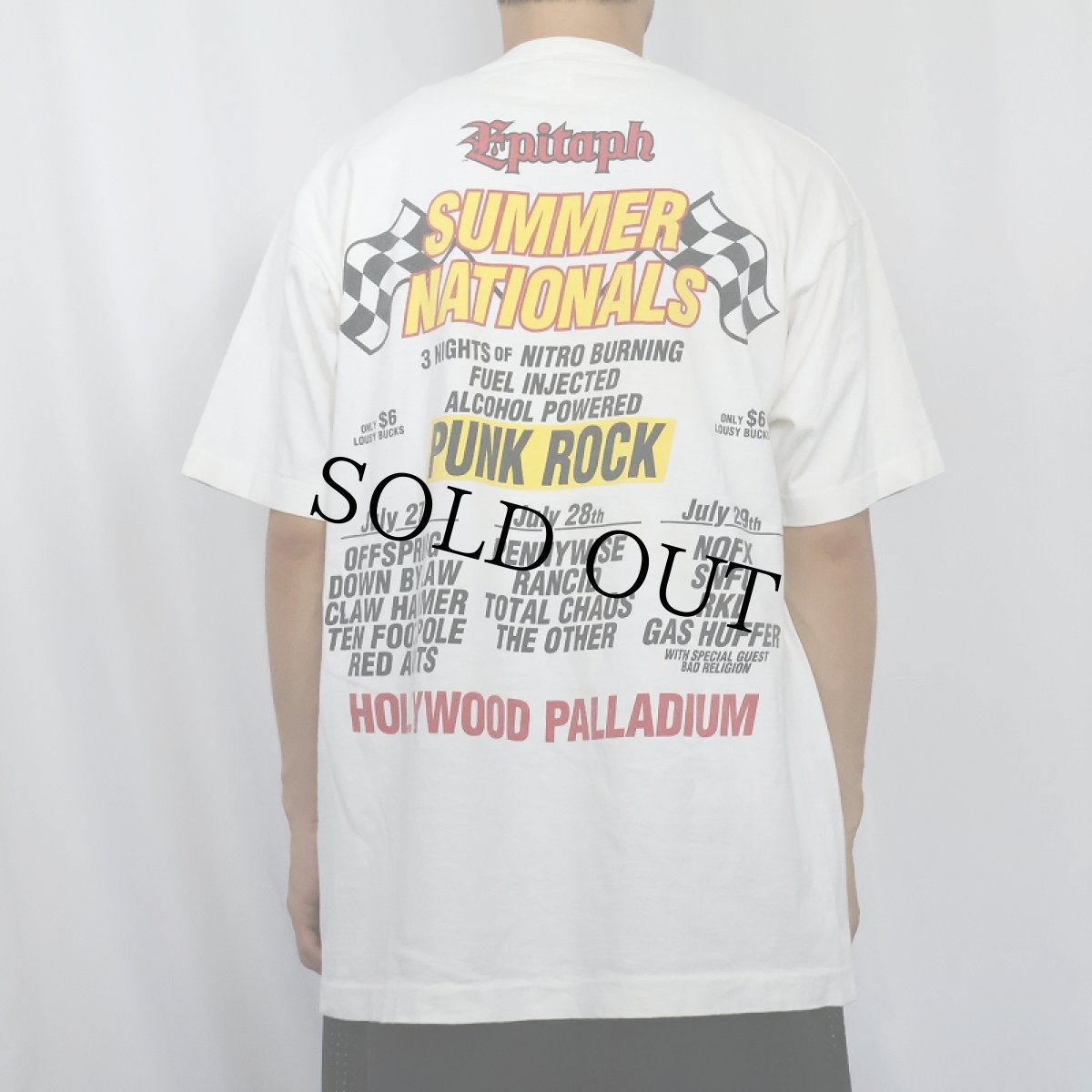 画像4: 90's Epitaph Records USA製 レコードレーベル プリントTシャツ XL (4)