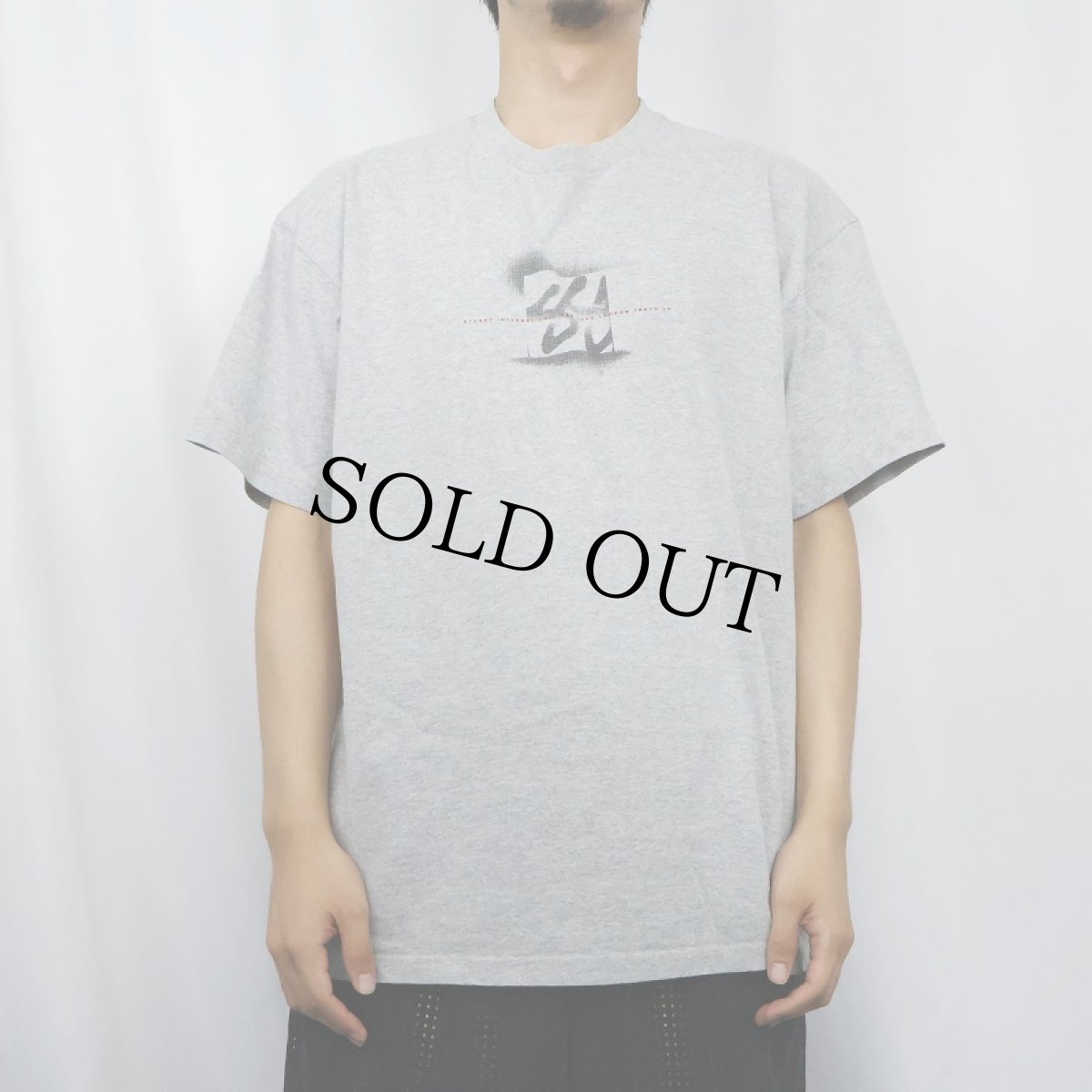 画像2: 90's STUSSY USA製 紺タグ ロゴプリントTシャツ XL (2)