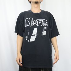 画像2: MISFITS ハードコアパンクバンド プリントTシャツ BLACK XL (2)