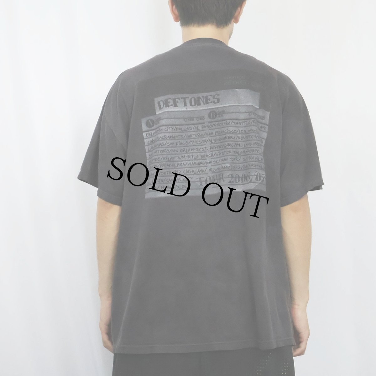 画像3: DEFTONES オルタナティブ・メタルバンド ツアープリントTシャツ BLACK XL (3)