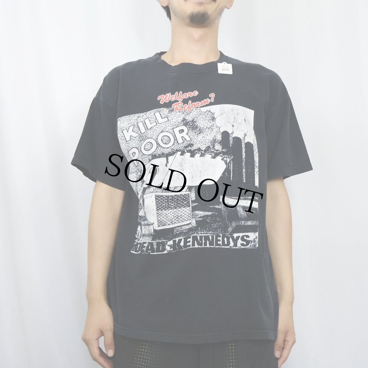画像3: DEAD KENNEDYS KILL THE POOR ハードコア・パンクバンド プリントTシャツ BLACK L (3)