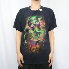 画像2: Insane Clown Posse ホラーコア・デュオ プリントTシャツ BLACK (2)