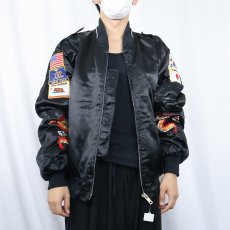 画像3: 90's "KOREA" スーベニアジャケット BLACK XL (3)