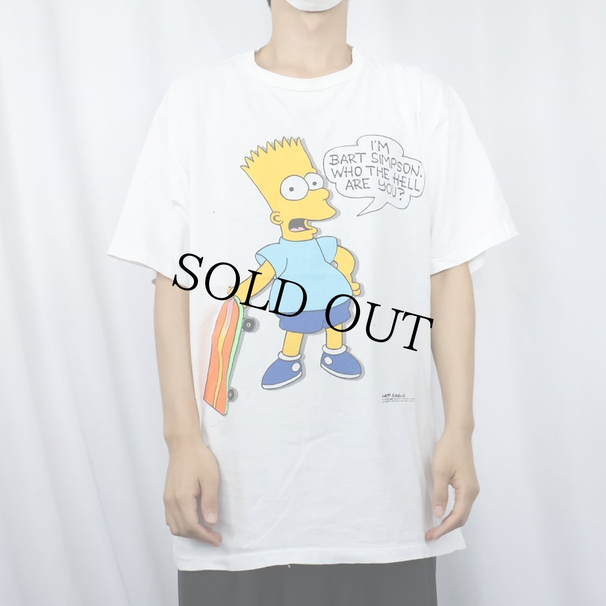 画像2: 90's THE SIMPSONS USA製 キャラクタープリントTシャツ XL (2)