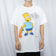 画像2: 90's THE SIMPSONS USA製 キャラクタープリントTシャツ XL (2)