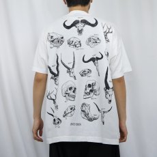 画像4: 90's USA製 動物 骨格標本 プリントTシャツ XL (4)