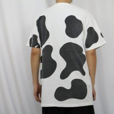 画像3: 90's USA製 牛柄 プリントTシャツ L (3)