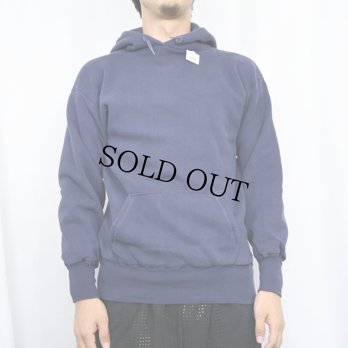 画像2: 60's E&W 裏サーマル スウェットフーディー NAVY L (2)