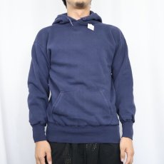 画像2: 60's E&W 裏サーマル スウェットフーディー NAVY L (2)