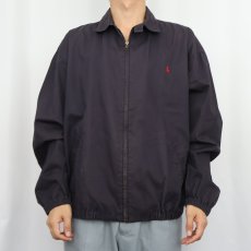 画像2: 90's POLO Ralph Lauren チンスト付き コットンスイングトップ NAVY L (2)