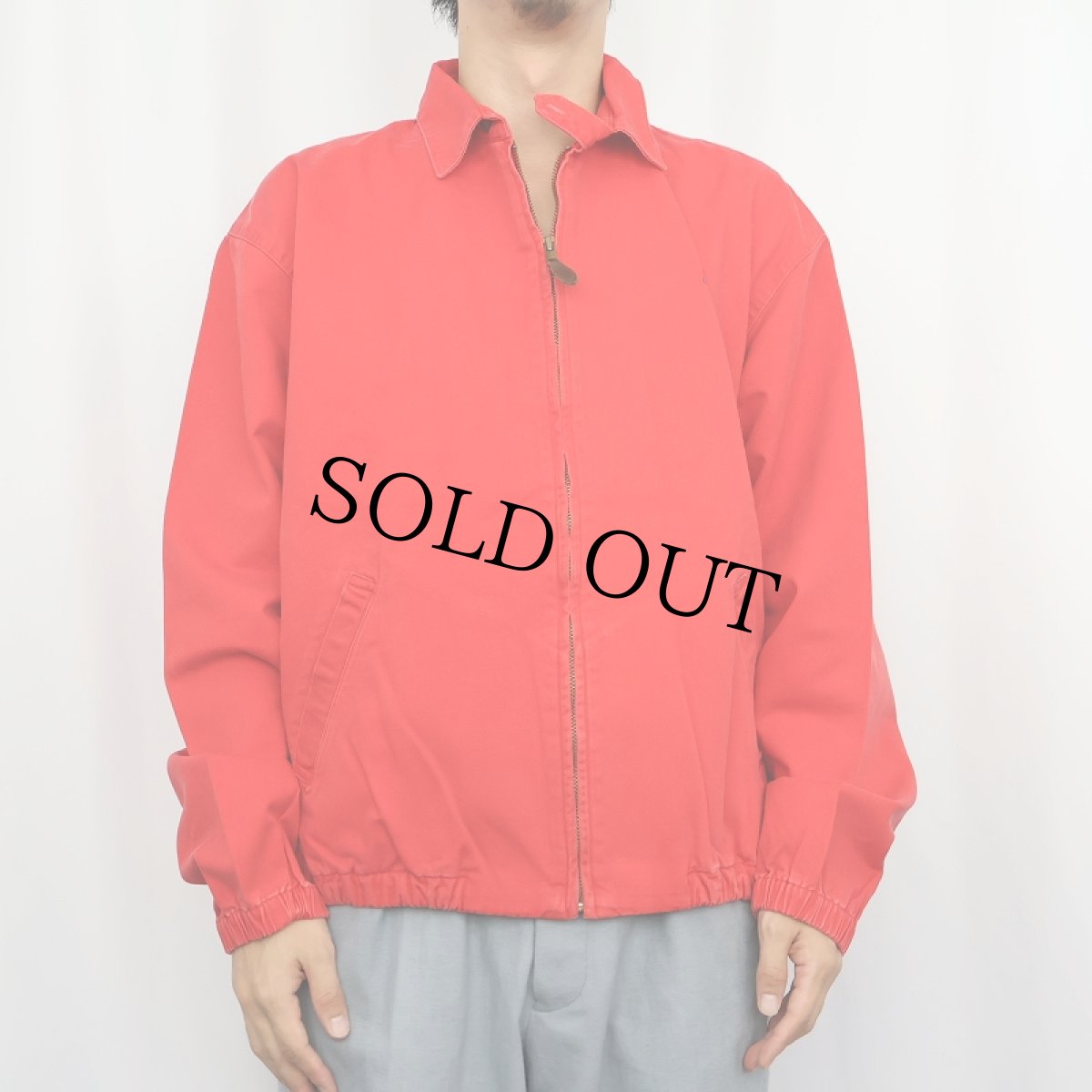 画像2: 90's POLO Ralph Lauren USA製 チンスト付き コットンスイングトップ M (2)