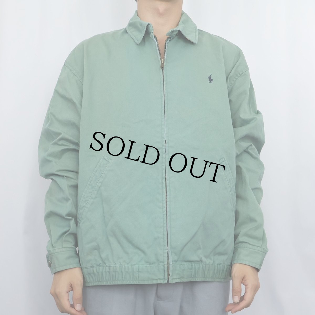 画像2: 90's POLO Ralph Lauren チンスト付き コットンスイングトップ M (2)