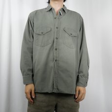 画像2: 50〜60's BIG SMITH コットンワークシャツ (2)