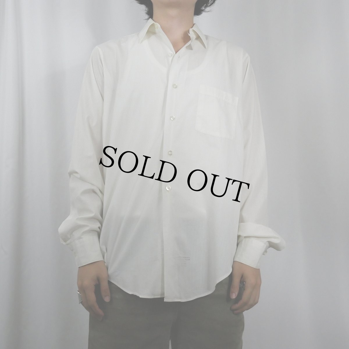 画像2: 70's U.S.ARMY コットンシャツ SIZE15 (2)