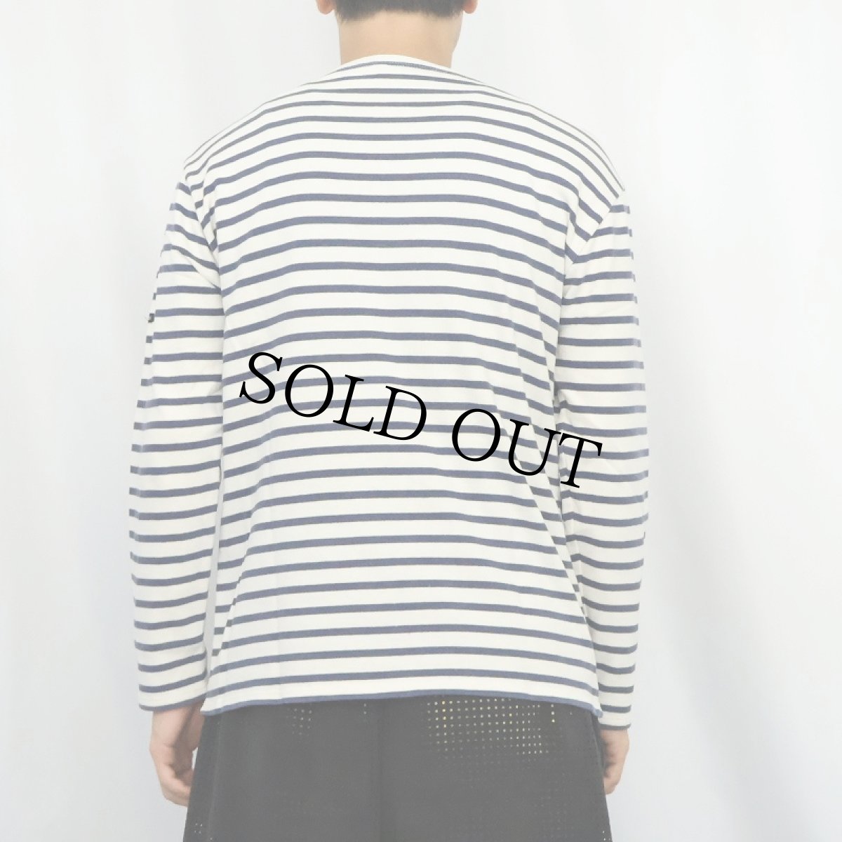 画像3: SAINT JAMES ボーダー柄ロンT NAVY (3)