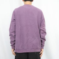 画像3: 90's LANDS' END USA製 前V 鹿の子スウェット M (3)