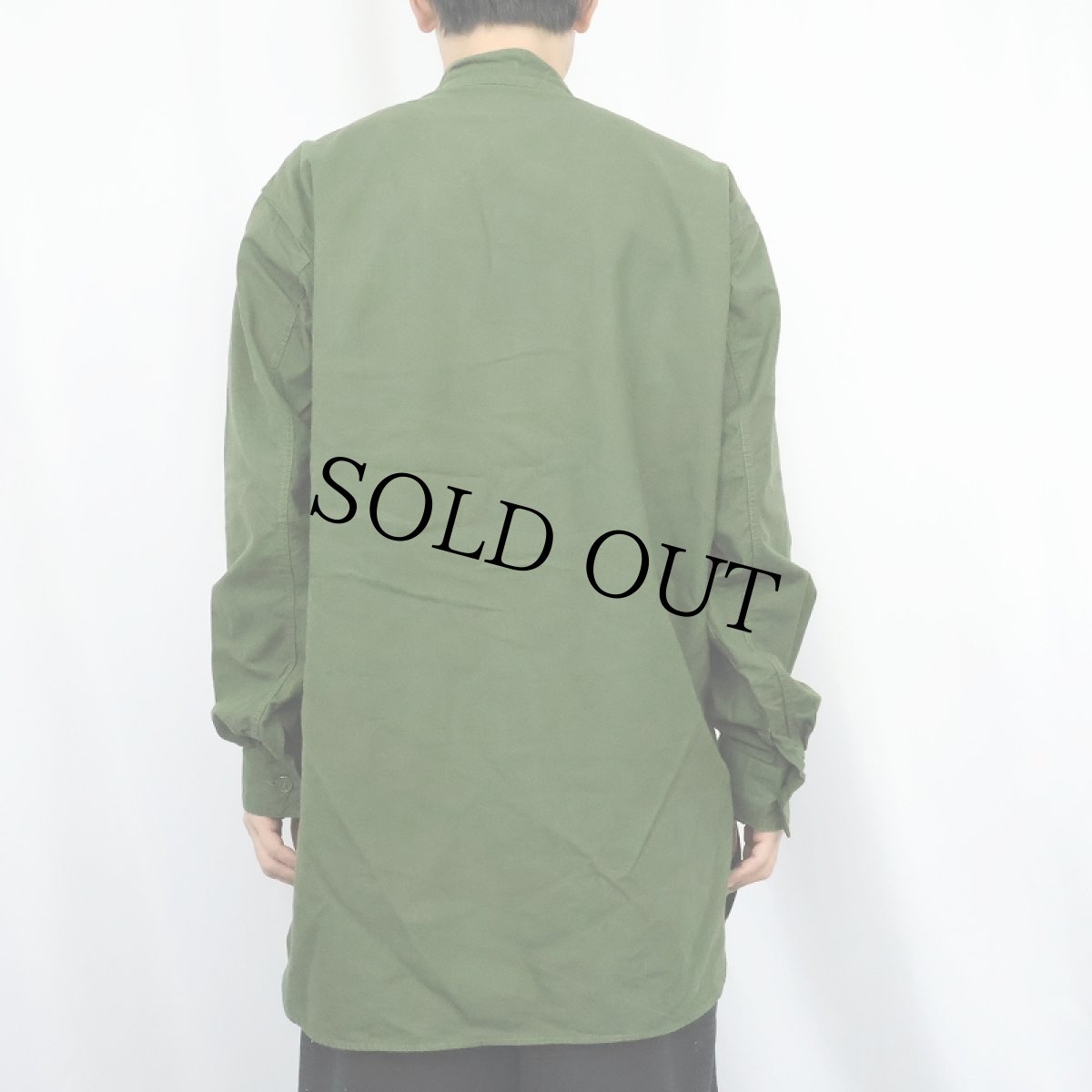 画像3: 50's SWEDISH ARMY M55 グランパシャツ (3)