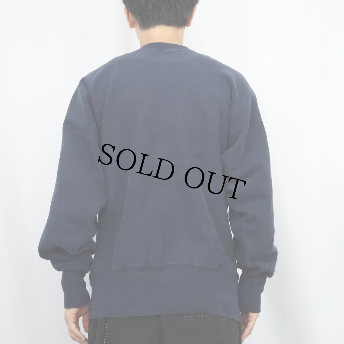 画像3: 90's Champion REVERSE WEAVE "DEPAUW" プリントスウェット NAVY L (3)