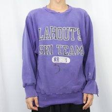 画像2: 90's Champion REVERSE WEAVE USA製 "HOLLINS COLLEGE" プリントスウェット L (2)