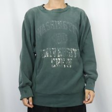 画像2: 80's Champion REVERSE WEAVE USA製 トリコタグ "WASHINGTON" プリントスウェット L (2)
