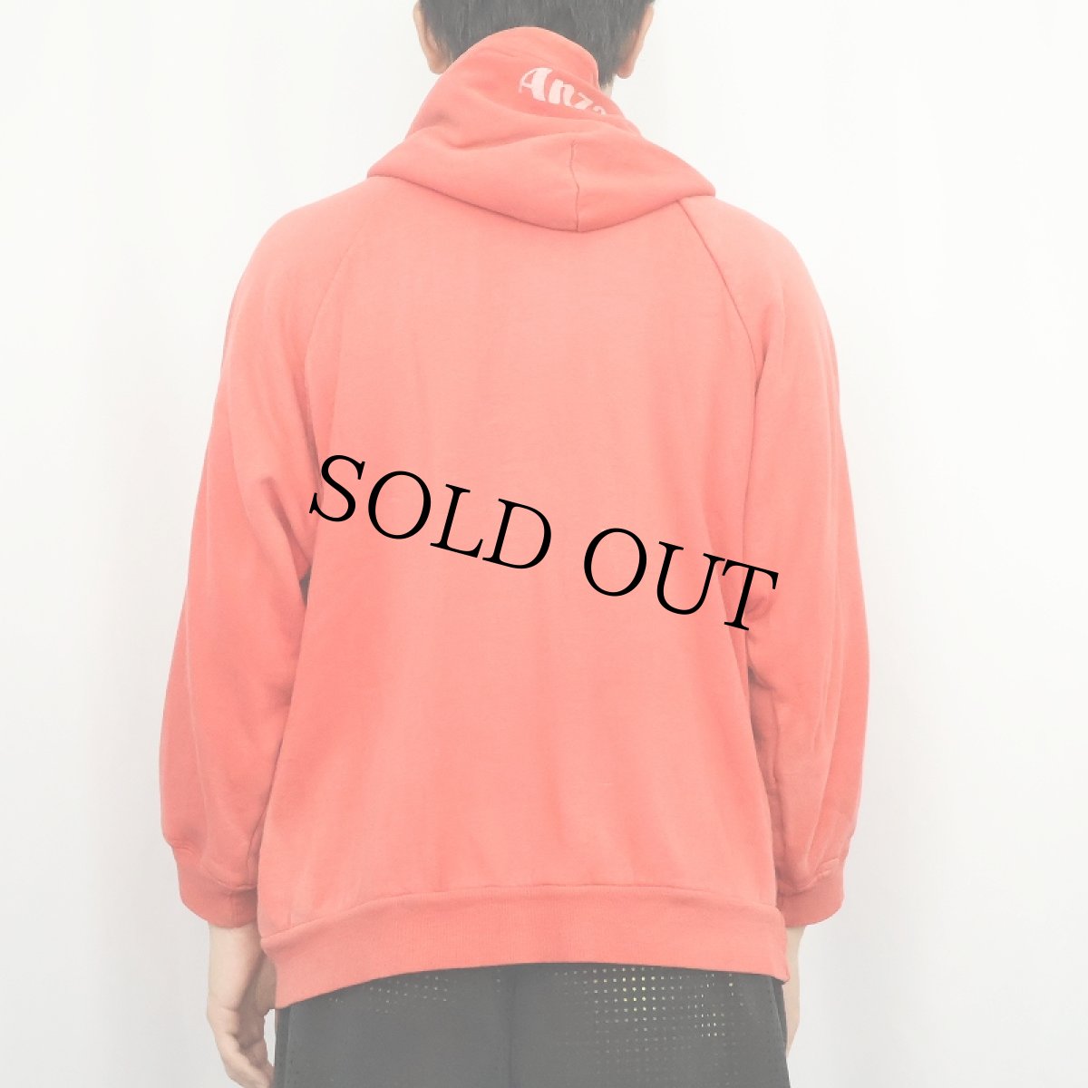 画像3: 80〜90's "Anza" 裏サーマル プリントスウェットジップパーカー (3)