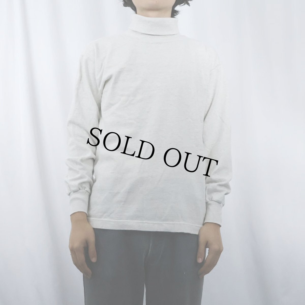 画像2: 80's BANANA REPUBLIC ITALY製 タートルネックロン S (2)