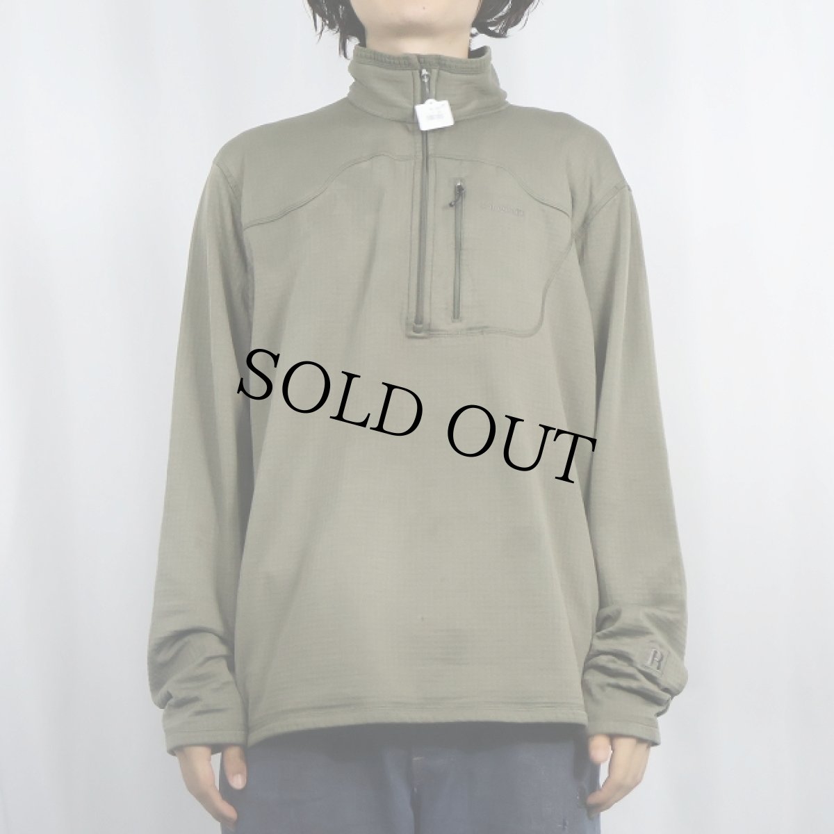 画像2: 2000's Patagonia Rシリーズ R1 "POLARTEC" ハーフジップ フリースジャケット L (2)