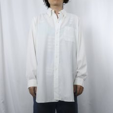 画像2: 70's Brooks Brothers 6ボタン ポリエステル×コットン ボタンダウンシャツ 15 1/2-3 (2)