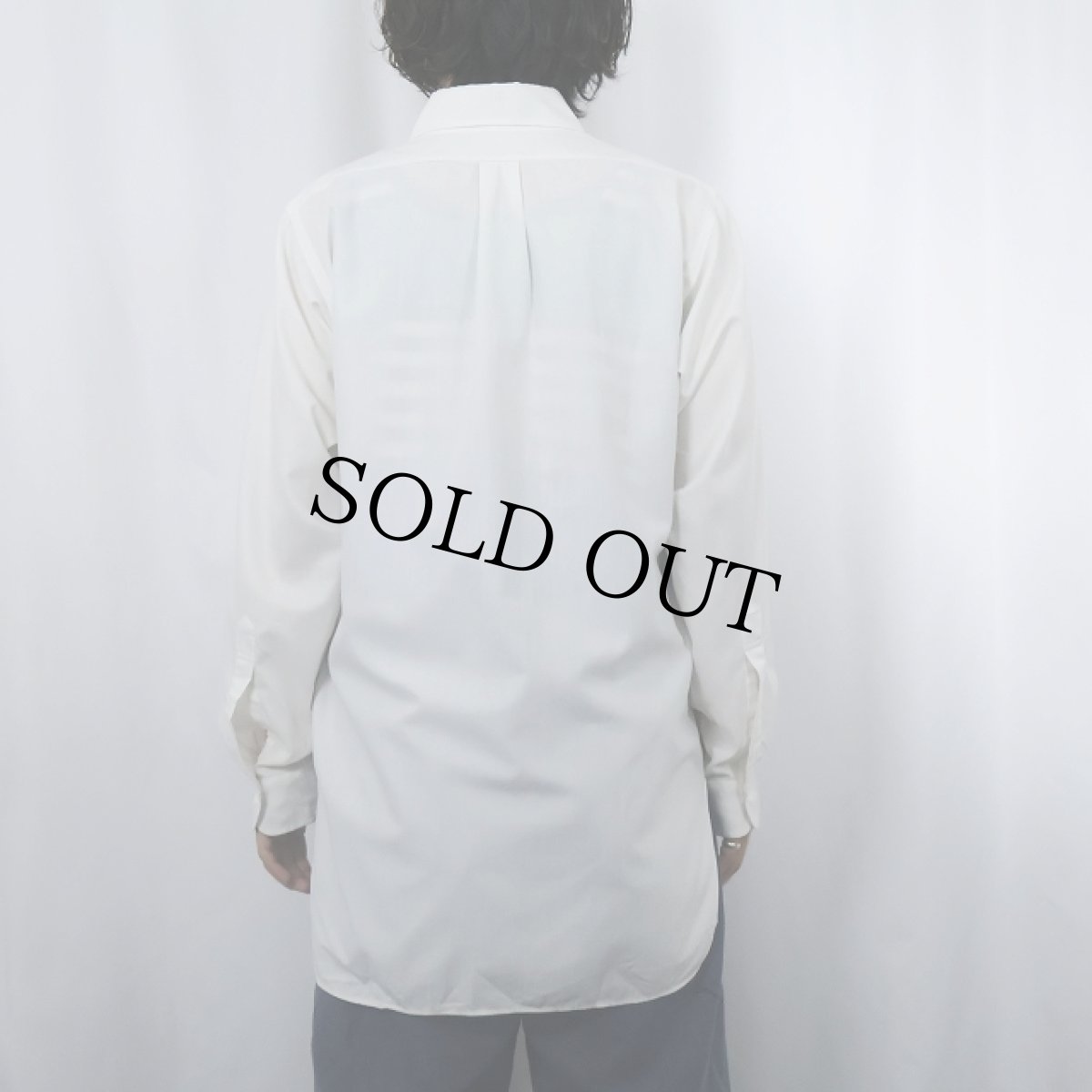 画像3: 70's Brooks Brothers 6ボタン ポリエステル×コットン ボタンダウンシャツ 15 1/2-3 (3)