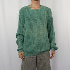 画像2: 90's LANDS' END USA製 コットンニットセーター M (2)