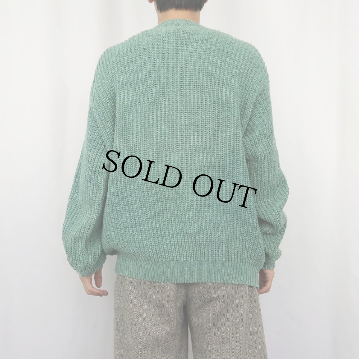 画像3: 90's LANDS' END USA製 コットンニットセーター M (3)