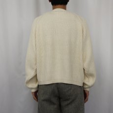 画像3: 90's Eddie Bauer コットンニットセーター M (3)