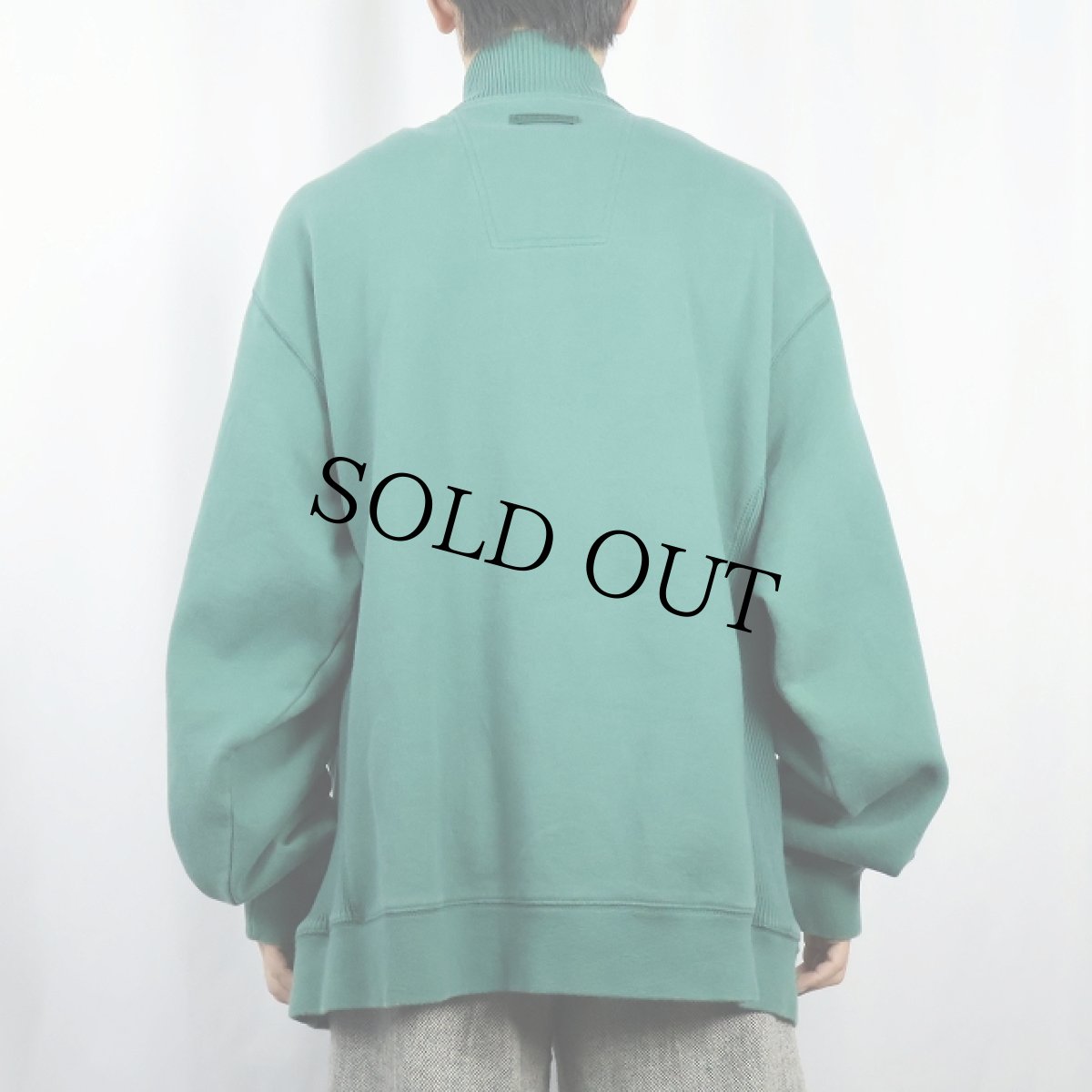 画像3: 90's adidas EQUIPMENT ロゴ刺繍 ハーフジップスウェット XL (3)