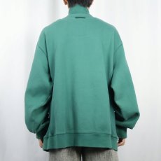 画像3: 90's adidas EQUIPMENT ロゴ刺繍 ハーフジップスウェット XL (3)