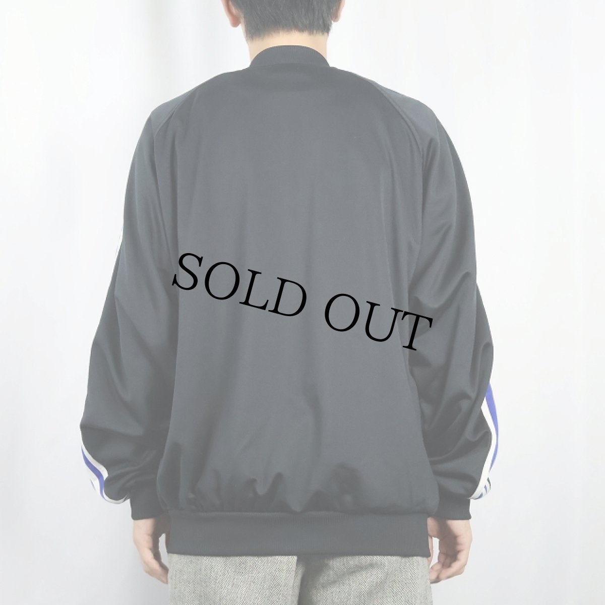 画像3: 90's adidas ロゴ刺繍 トラックジャケット BLACK L (3)