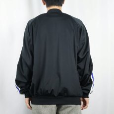画像3: 90's adidas ロゴ刺繍 トラックジャケット BLACK L (3)