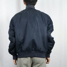 画像3: 民間品 ALPHA INDUSTRIES,INC. MA-1 フライトジャケット NAVY X-LARGE (3)
