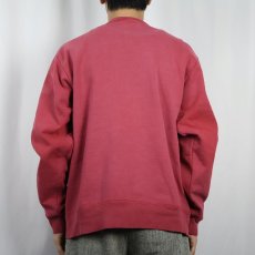 画像3: 90's Champion 青刺繍タグ後期 USA製 ロゴ刺繍 前Vスウェット L (3)