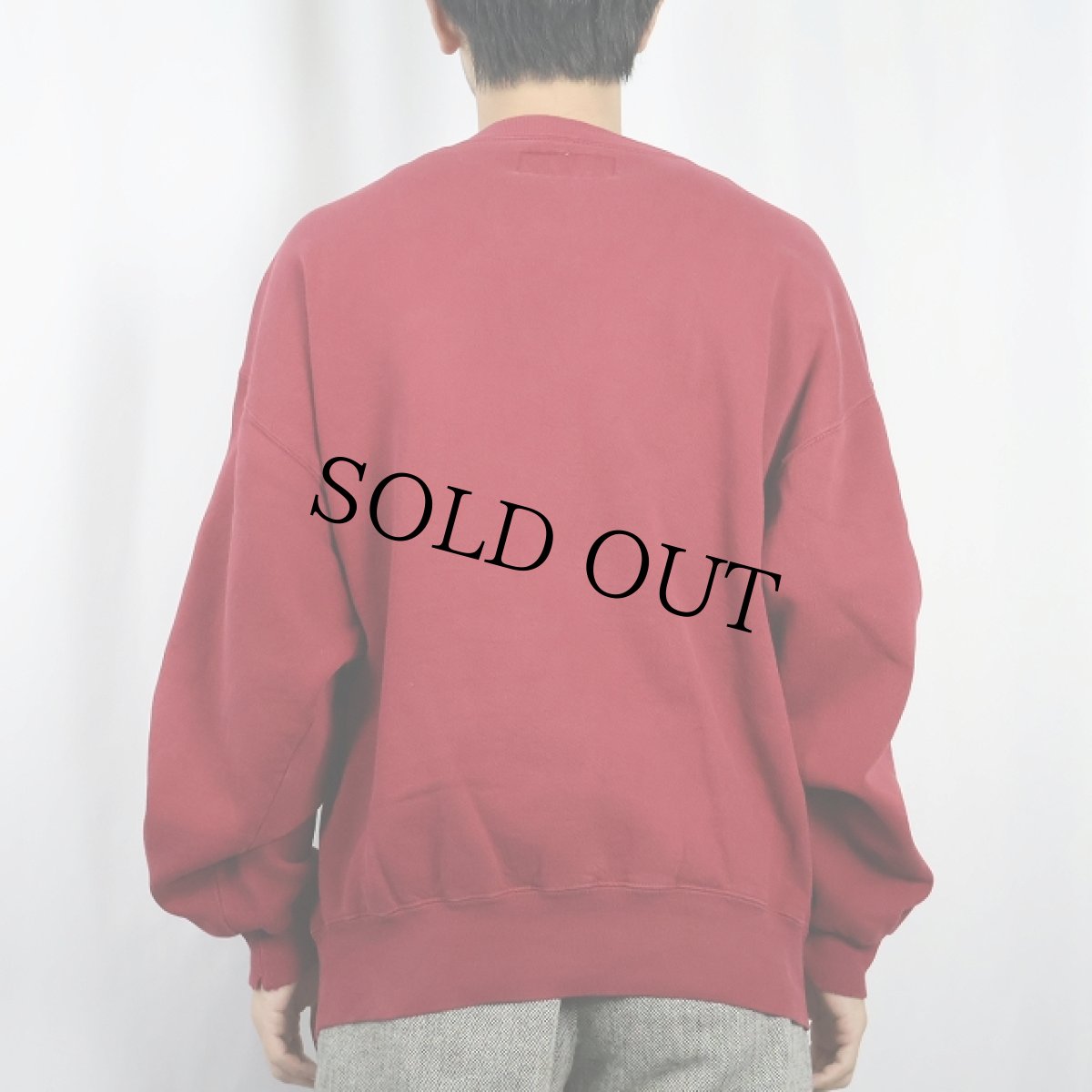 画像3: 90's RUSSELL ATHLETIC "HIGH COTTON" USA製 前V 無地スウェット L (3)