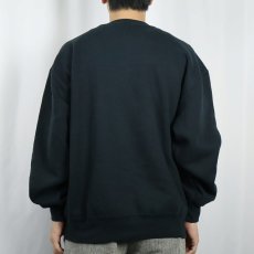 画像3: 90's RUSSELL ATHLETIC USA製 前V 無地スウェット BLACK L (3)