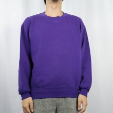 画像2: 90's RUSSELL ATHLETIC USA製 前V 無地スウェット L (2)