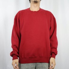画像2: 90's RUSSELL ATHLETIC USA製 前V 無地スウェット L (2)