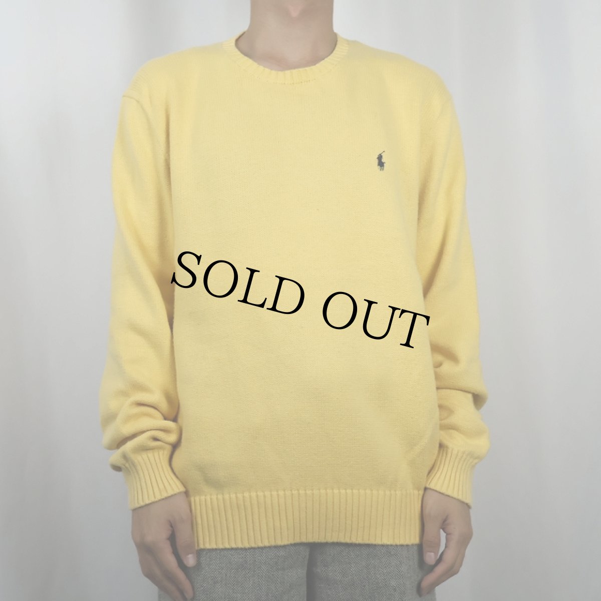 画像2: POLO Ralph Lauren コットンニットセーター L (2)